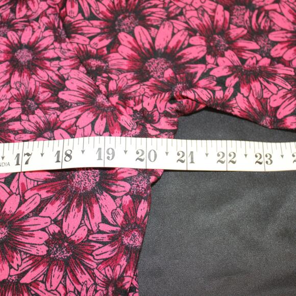 LuLaRoe Women’s Julia Pink Daisy Floral Print Short Sleeve Dress Size XL - Picture 7 of 9
